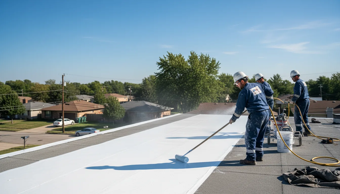 Commercial roof coating in Erwin, TN near me